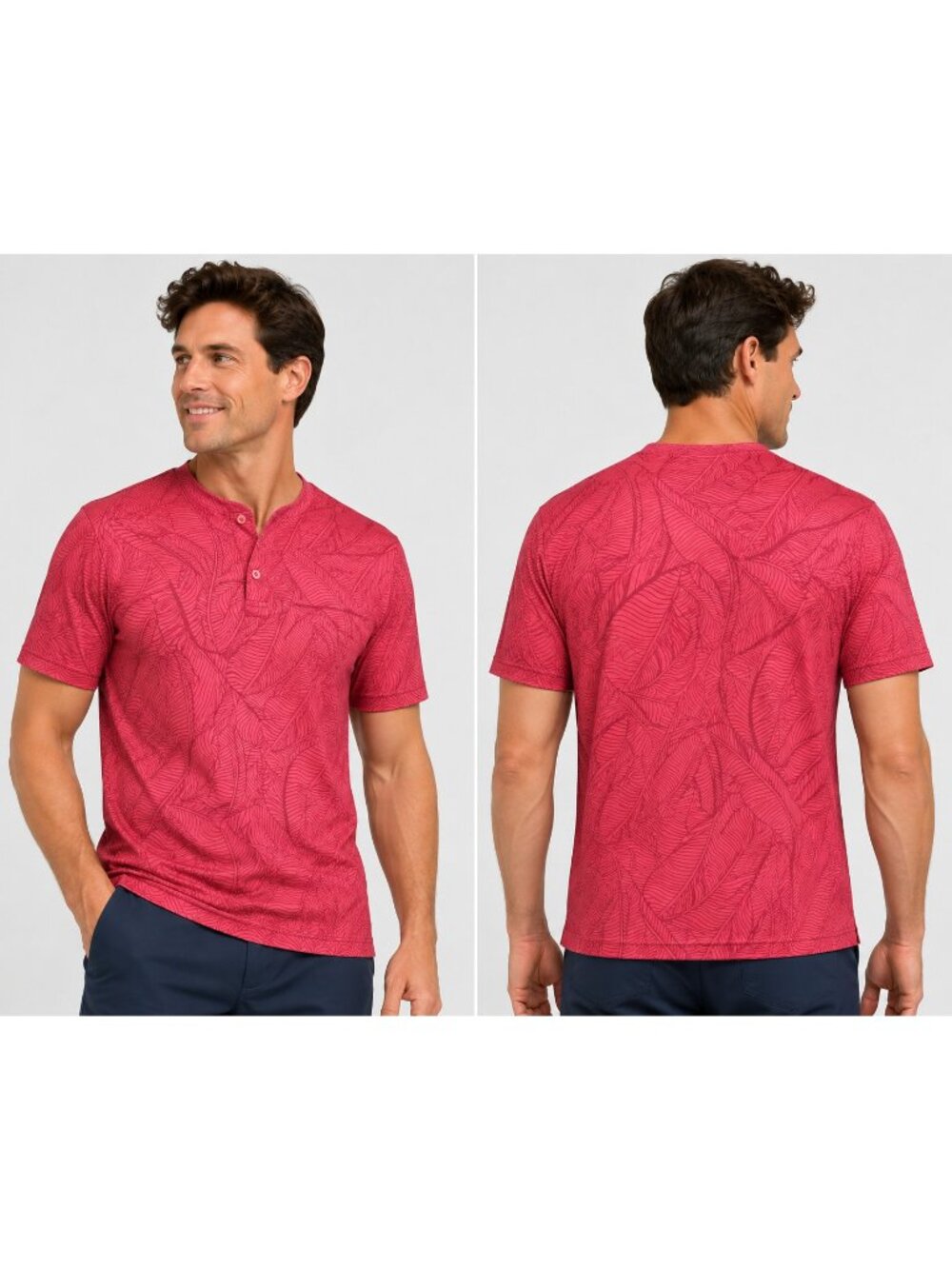 Waggle Polo Shirt Men's 3XL All Over Print Collarless Golf Performance Logo NWT